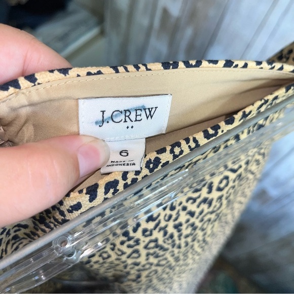 J. Crew Leopard Print Pencil Skirt - Picture 5 of 5